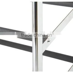 Chrome 10-Tier Rolling Shoe Rack thumbnail-3