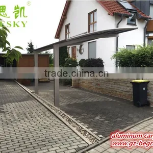 Easy to Assemble Outdoor Aluminum Double Side Cantilever Carport With Polycarbonate Sheet thumbnail-2