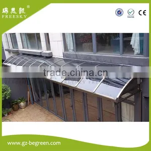 Freesky Waterproof Large Size Polycarbonate Awning for Balcony /patio/garden/gazebo Cover thumbnail-1