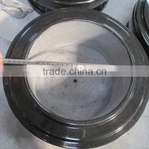 Black Granite Flower Pot for Cemetery thumbnail-3