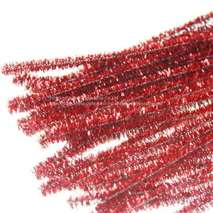 Red Glitter Pipe Cleaners Tinsel Christmas Decoration thumbnail-2