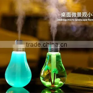 Colorful Bulbs Humidifier Humidifier Office Desktop Built-in Micro Landscape Nightlights Humidifier thumbnail-6