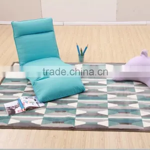 Elegant Blue Color Modern Fashion Fabric Recliner Lazy Sofa Sets For Outdoor Furniture thumbnail-1