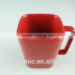 Stock Cheap Ceramic Mug, Red Glazed Mug, 500ml Ceramic Mug thumbnail-2