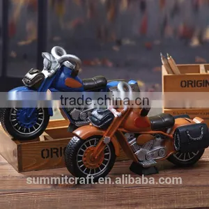 Resin Vintage Motorcycle Figurine Model Car Toys thumbnail-1