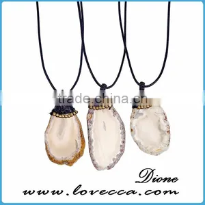 Gift For Wife Mom Natural Agate Necklace Crystal Necklace Stone Agate Jewelry thumbnail-3