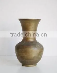 Brass Antique Trumpet Flower Vases thumbnail-1