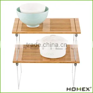 Medium Bamboo Stackable Shelf Homex-BSCI thumbnail-1