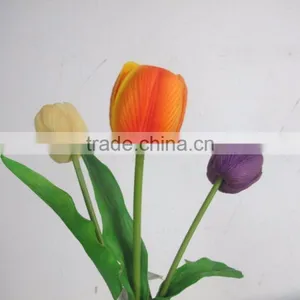 Factory Made 60cm Lengh Single Colorful Fake Plastic Flower Good Quality for Interior Decoration thumbnail-5