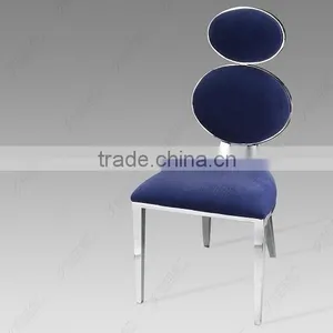 Dining Chair Stainless Steel Base Velout Cover thumbnail-1