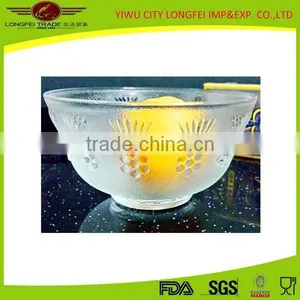 Yiwu Factory Wholesale Middle Frosted Glass Bowl thumbnail-1