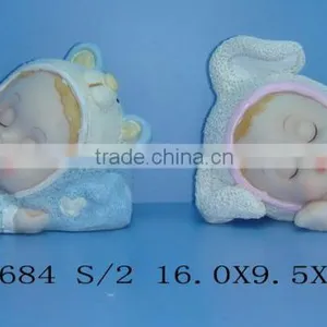 Bassinet Baby Craft,polyresin Angel,resinic Baby Decoration thumbnail-1