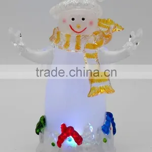 Acrylic Color Changing Snowman Led Light Decorations Supplier thumbnail-3
