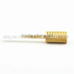 Type Medium Total Length 40MM Shank Diameter Barrel Ball Golden Carbide Burr for Nail HUAXING JIANGYIN thumbnail-2