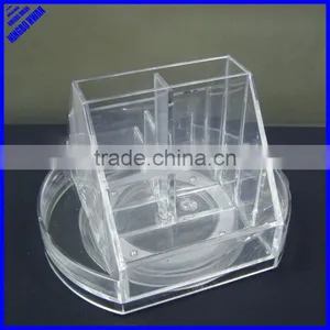 Transparent Clear Multifunction Plastic Desk Organizer thumbnail-1