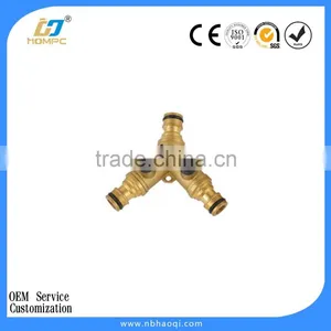 Garden Brass Hose 3 Way Tap Connector thumbnail-3