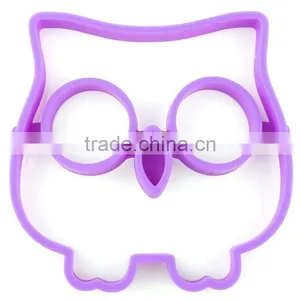 Unique Silicone Egg Cook Ring Owl Shaped Fried Egg Molds Pancake Maker thumbnail-1