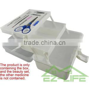 Wholesale First Aid Empty Mini Children Medical Gift SOS Bullet Waterproof Plastic Army Dry Storage Box thumbnail-3
