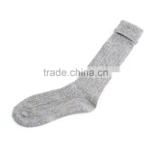 Fashion Warm Women's Dot Wool Blend Long Knee High Winter Boot Socks Women Bootie Socks New thumbnail-1