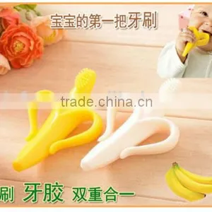 Molar Rod,Banana Toothbrush,Baby Silicone Banana Tooth Gum thumbnail-2