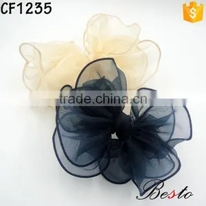 New Wholesale Fashion Hair Large Organza Bow for Girl Headband thumbnail-1