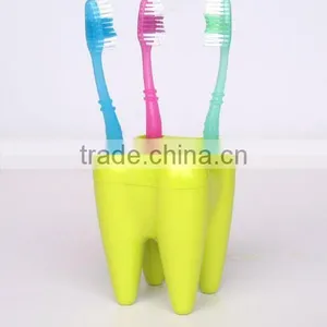 ABS Teeth Shaped Toothbrush Holder (tender Green) thumbnail-1