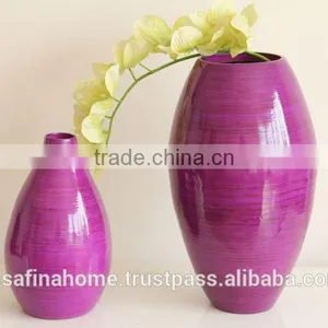 Colored Lacquer Decorative Flower Vase thumbnail-3