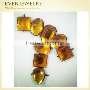 Beautiful Acrylic Ornaments With Stones for Shoes thumbnail-1