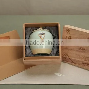 New Gift Suit/packing Tea Set Includes Wooden Box and Ceramic Cups/pots for Wholesale thumbnail-1