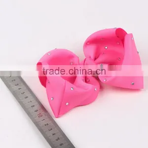 Promotion Seasonal Women Large Rhinestone Jojo Siwa Hair Bow With Clips thumbnail-4