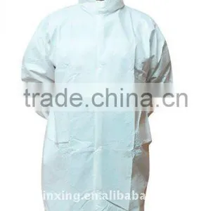 Micro Pouous Lab Coat With Stand-up Collor Snap thumbnail-1