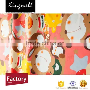 Colorful Cartoon OEM Custom Digital Printed Cotton Knitted Fabric thumbnail-1