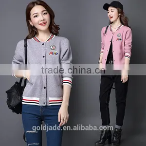 New Fashional Wholesale Blank Softshell Ski Jacket Womens Cotton Baseball Jacket thumbnail-1