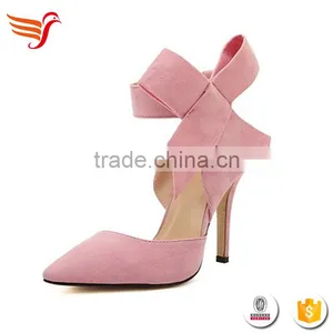 HFRTA234 Genuine Leather Fashion Flower Crystal High Heel Wedding Shoes Bridal thumbnail-6