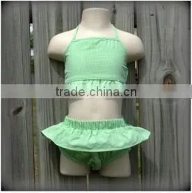 Light Green 2 Piece Suit Baby Beachwear Swimsuit Summer Dabble Clothing thumbnail-1