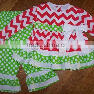 Wholesale Children Boutique Clothe Fo Infant And Toddler Christmas Clothes Set With 100%cotton Kids Persnickety Clothing Set thumbnail-2