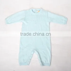 100% Cotton Long Sleeve Baby Boy Organic Romper thumbnail-1