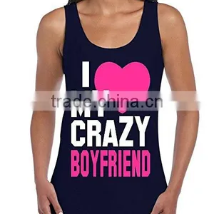 Custom Cotton Blend Mens Womens Silk Screen Printing Tank Top thumbnail-4