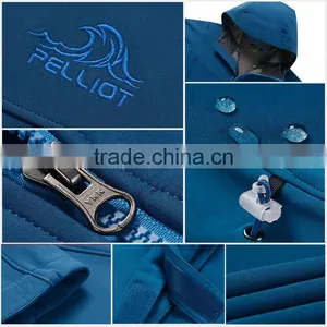 OEM/ODM Custom Design Embroidered Logo Softshell Jacket thumbnail-6