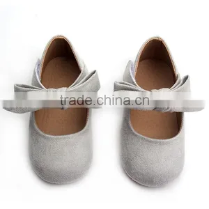 New Baby Girls Ballet Shoes Leather With Girls Rubber Shoes thumbnail-1
