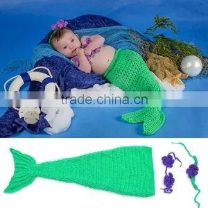 Newborn Costume Baby Hat Short Set Handmade Knit Crochet Photography Props 2 Pcs Outfits thumbnail-6