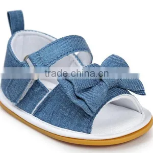 Denim Baby Girl Shoes, Stripe Baby Girl Shoes thumbnail-5