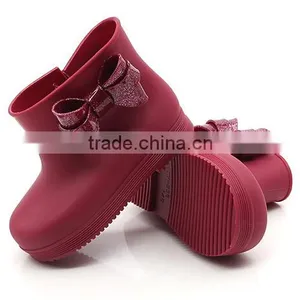 Girl's Rain Boots, Big Bow Rain Boots, Girl Rain Boots thumbnail-1