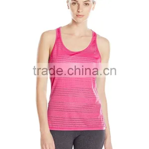 Women's Curved Hem Bright Color Mesh Tank Clothing Manufacturer thumbnail-4