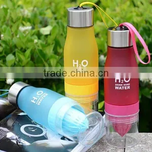 New Premium BPA TRITAN H2O Fruit Infuser Lemon Water Bottle thumbnail-1