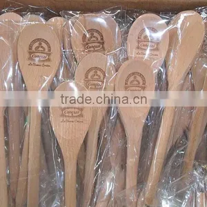 Customise Promotional and Advertising Wooden Logo Spoon Shaped Ball Pen thumbnail-4