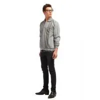 2014 New Fashion 100% Cotton Contrast Collar and Cuff Long Sleeve Spread Collar Men's Dress Shirt thumbnail-1