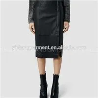 Longer Length Leather Skirts thumbnail-1