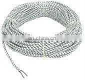 Cloth Covered Cable Power Cord Textile Cotton Jacket thumbnail-1