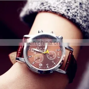 Luxury Men's Fashion Retro Leather Watches Bracelet Wristwatch Analog Quartz Wrist Watch thumbnail-6